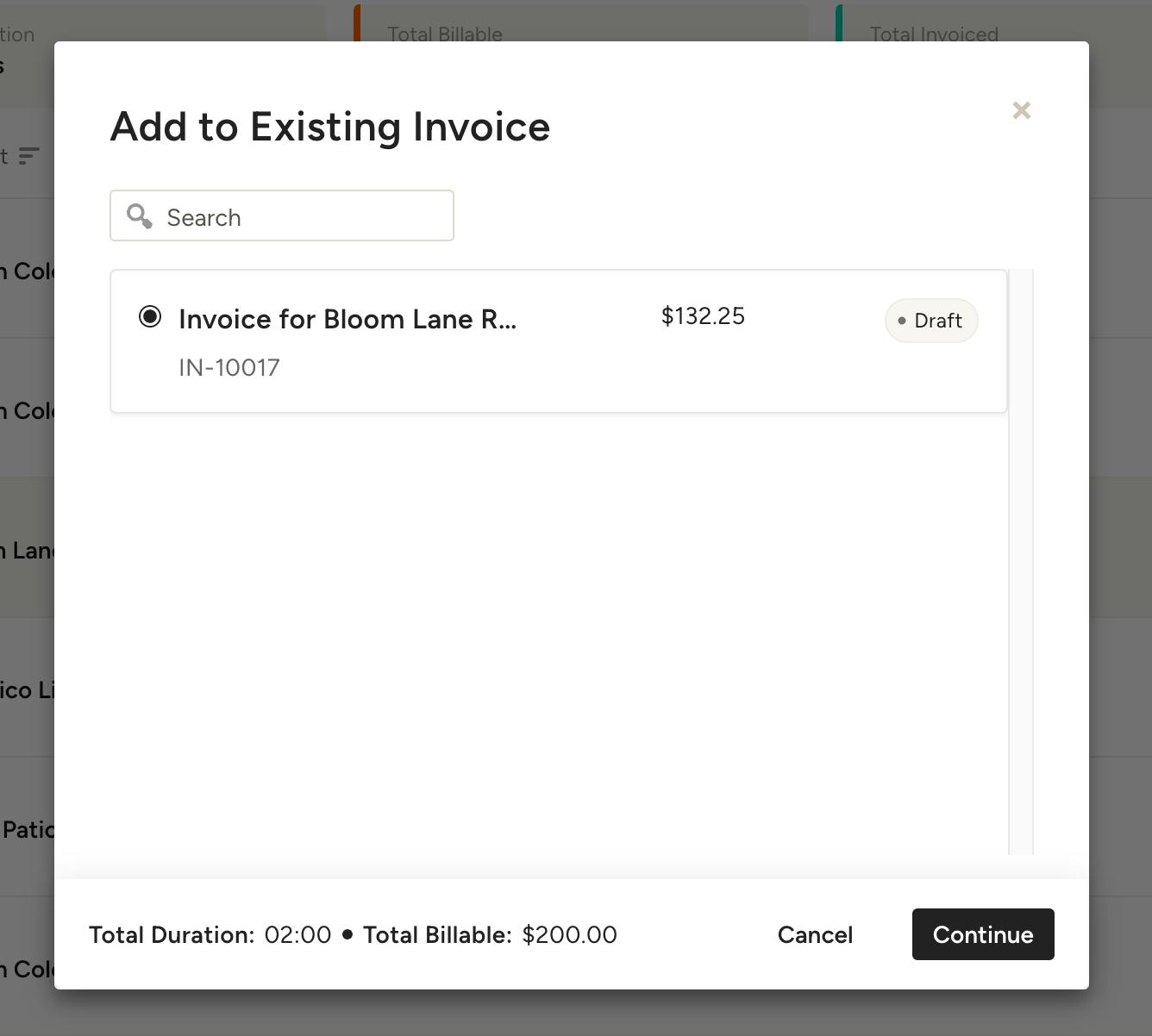 Can I Add More Time Entries to an Existing Invoice?